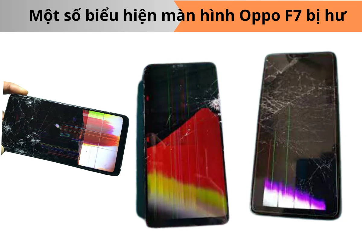 Màn oppo F7 bị hư