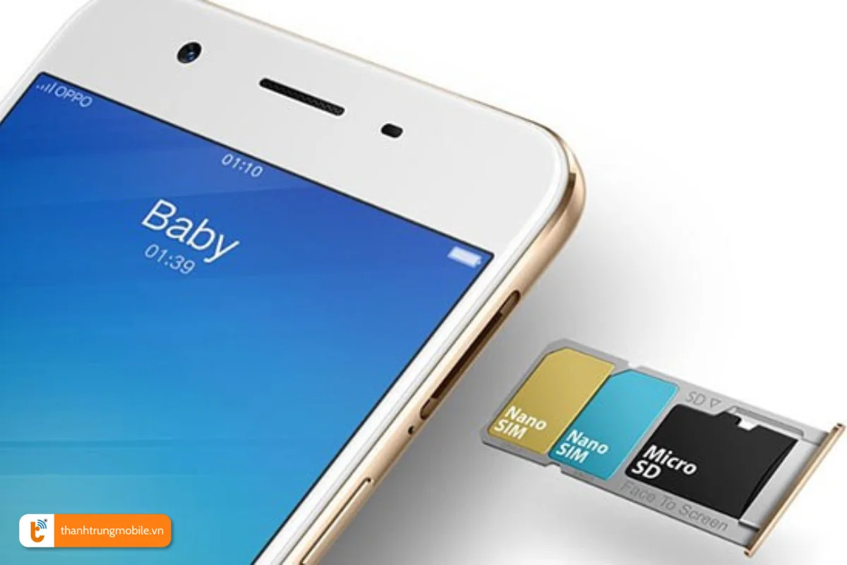 Oppo F1s không nhận sim