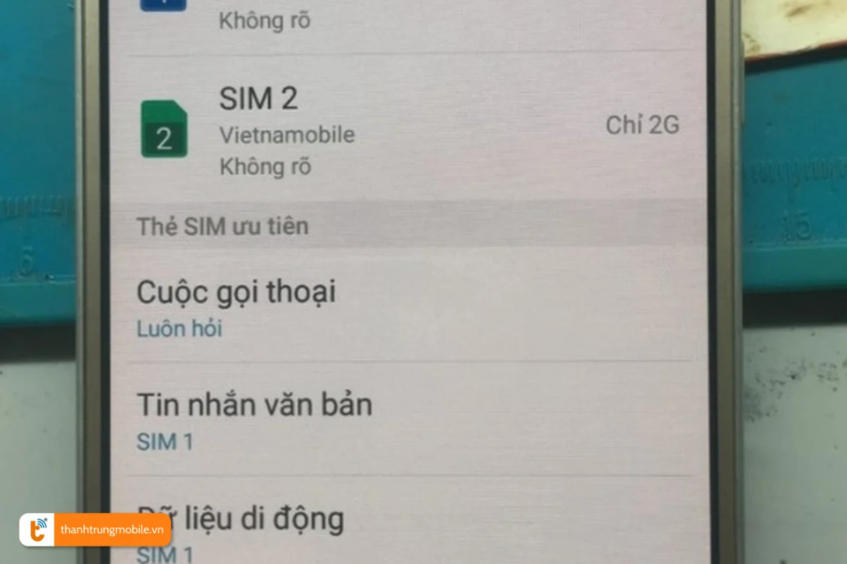 Oppo F1s lỗi sim do không có sóng