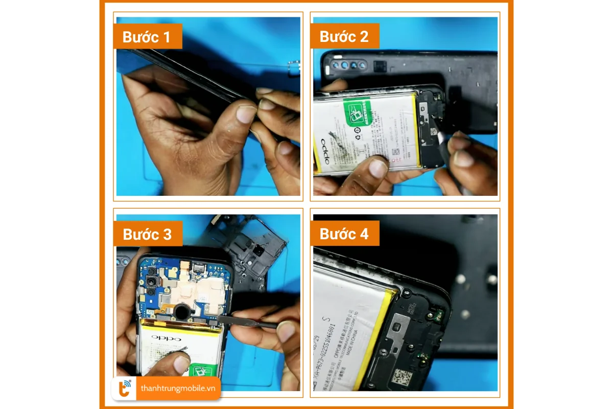 Quy trình thay đuôi sạc Oppo A31 tại Thành Trung Mobile
