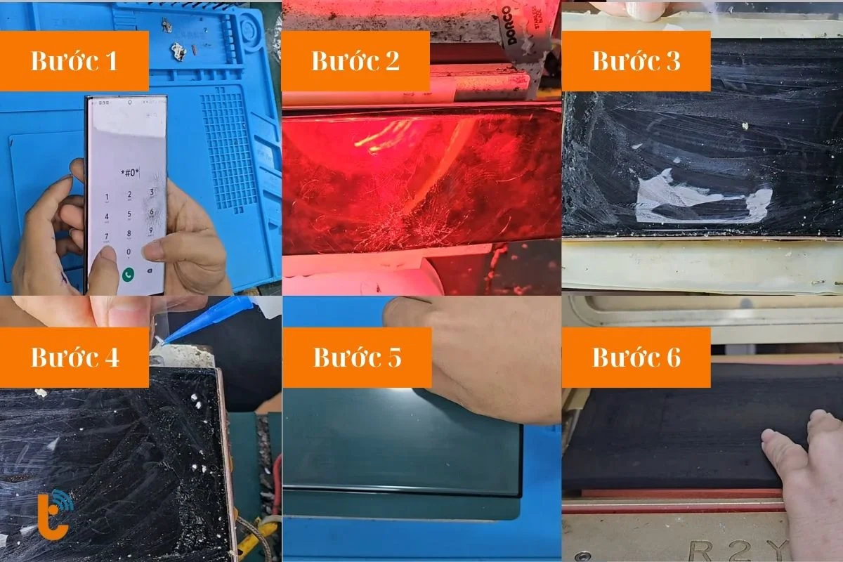 Quy trình thay ép kính Samsung Galaxy Note 20