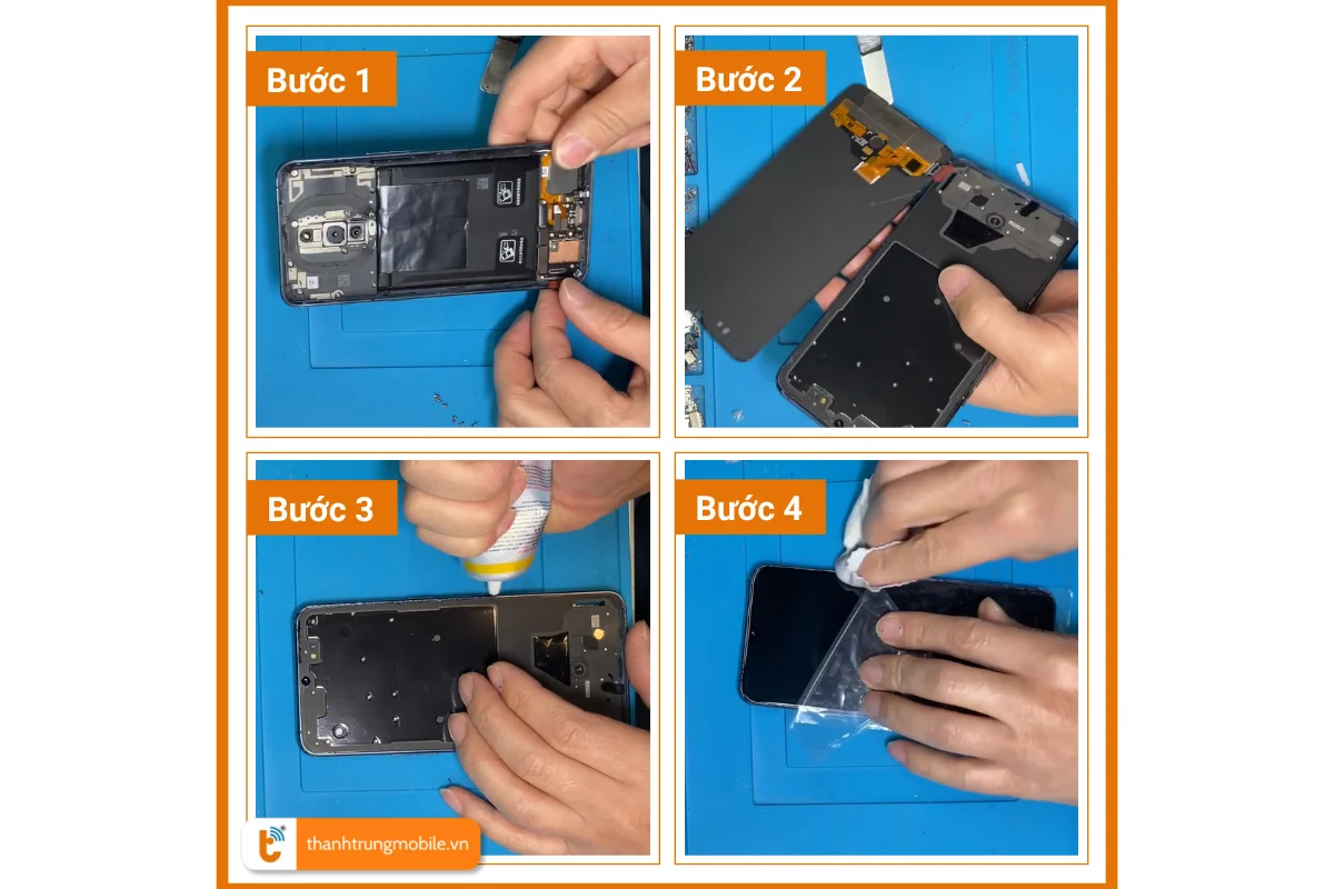 Quy trình thay màn Oppo R17 Pro tại Thành Trung Mobile