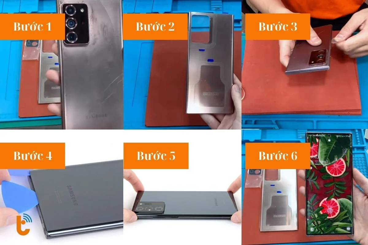 Quy trình thay mặt lưng Note 20 Ultra