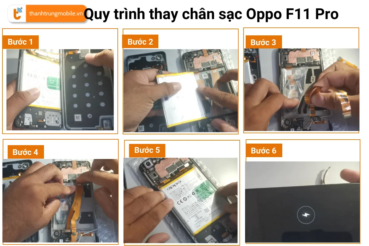 thay chân sạc Oppo F11 Pro