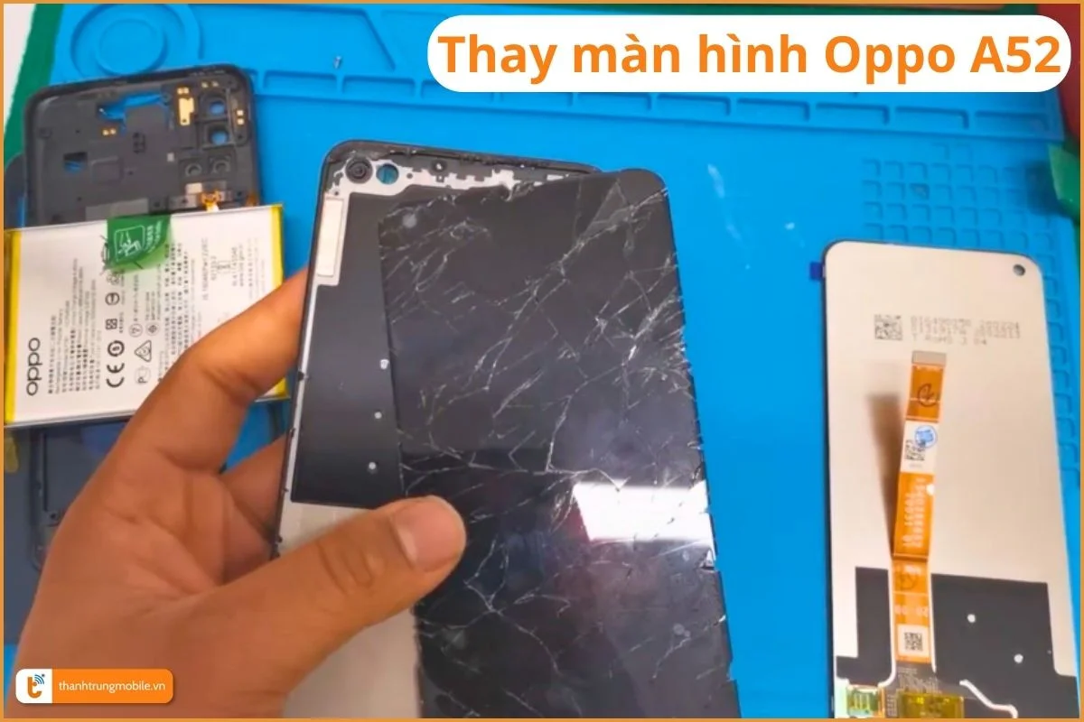 Thay màn hình Oppo A52 chính hãng - Thành Trung Mobile