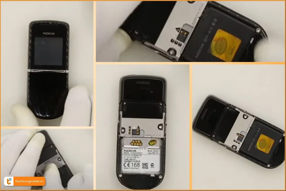 Thay pin Nokia 8800