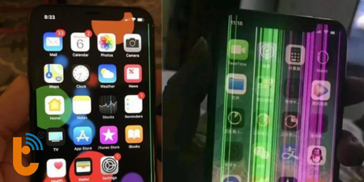 iPhone 7 Plus bị sọc màn hình