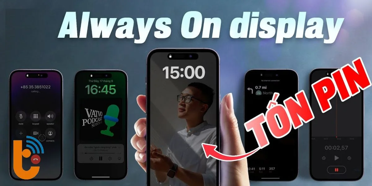 Tính năng Always on Display gây tốn pin