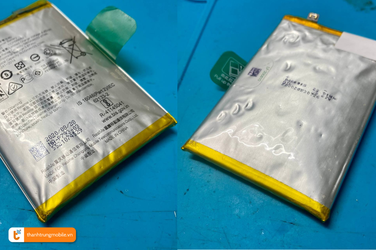 Tình trạng pin ở Oppo F1s bị phù nặng nề, đe dọa đến tính an toàn người sử dụng