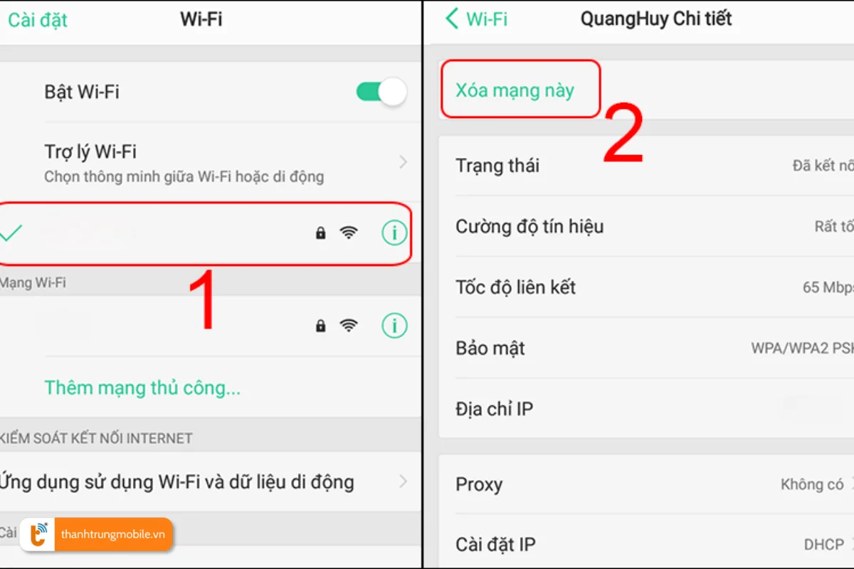 Delete and enter password