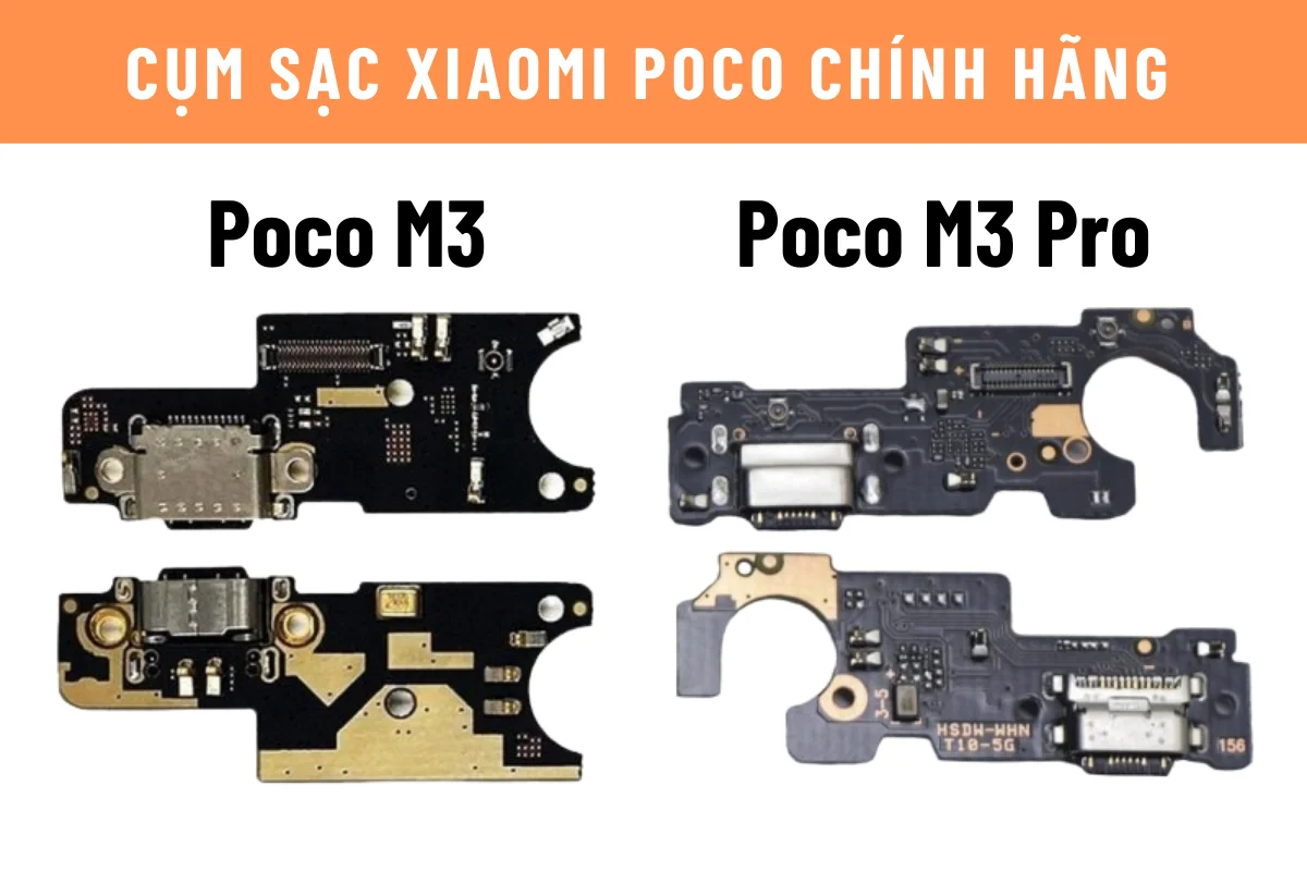 chân sạc poco m3