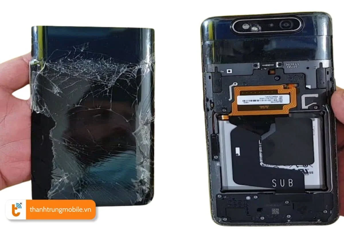 dau hieu can thay the nap lung samsung a80