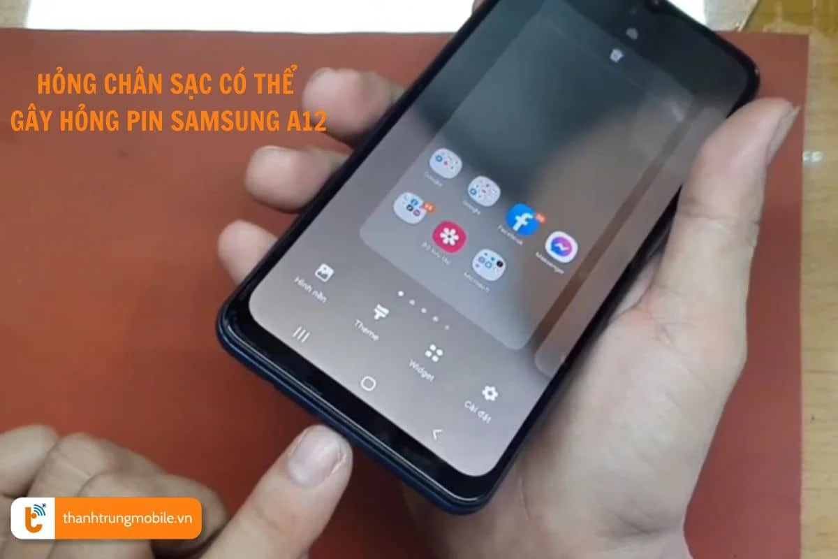 dau hieu va nguyen nhan can thay pin Samsung A12