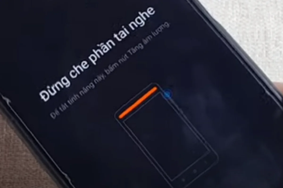 Lỗi đừng che phần tai nghe trên Xiaomi