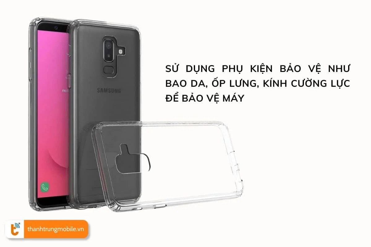 luu y khi ep kinh dien thoai samsung galaxy j8 2