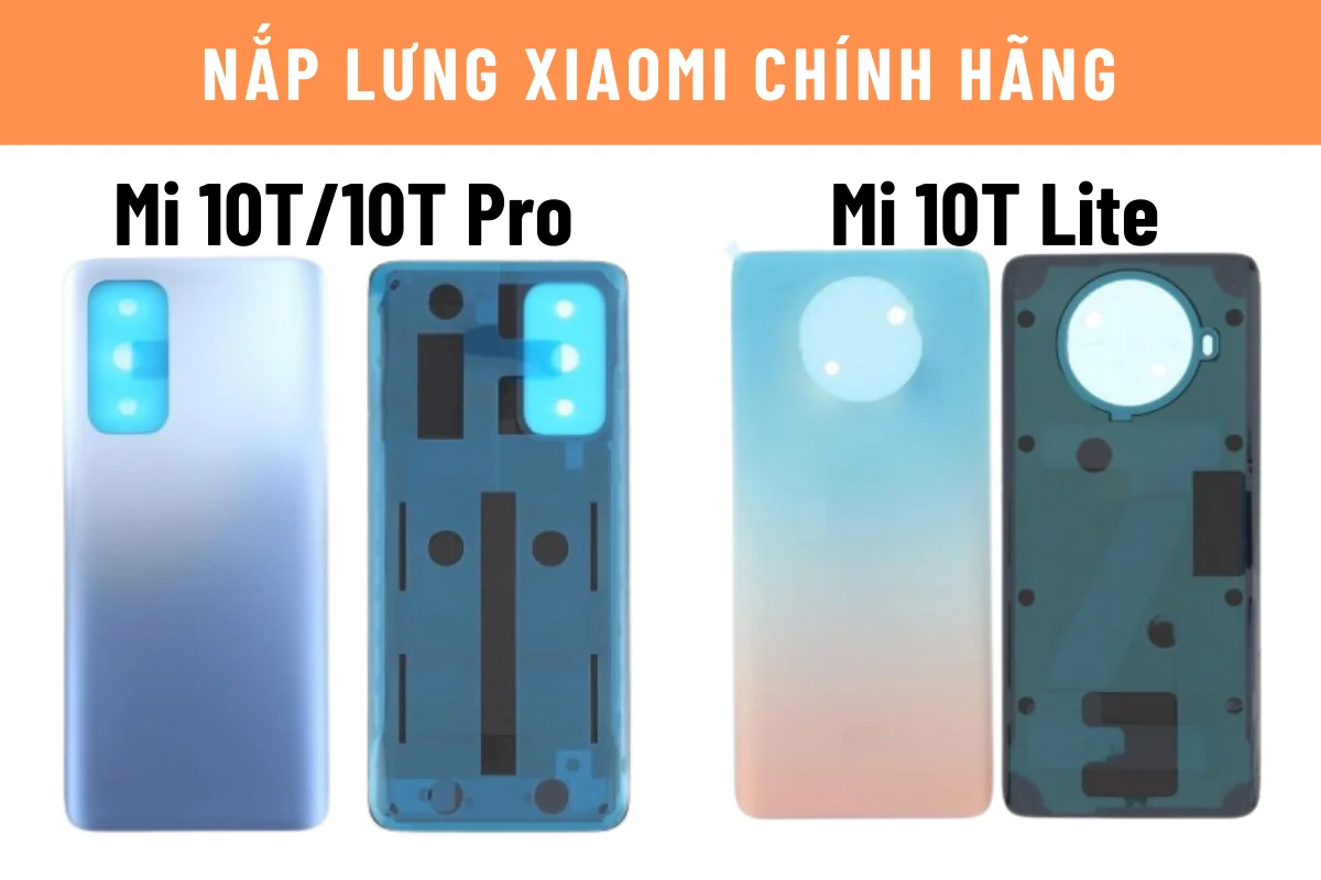 nắp lưng Mi 10T Pro