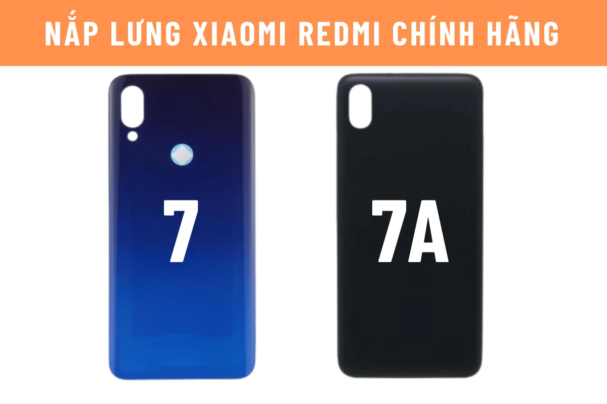 nắp lưng redmi 7