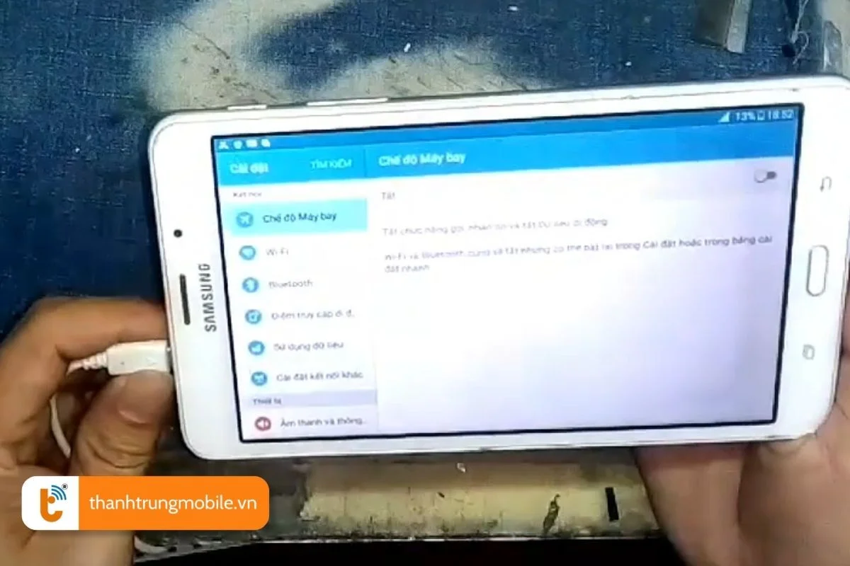 nguyen nhan chan sac samsung tab a6 hu hong