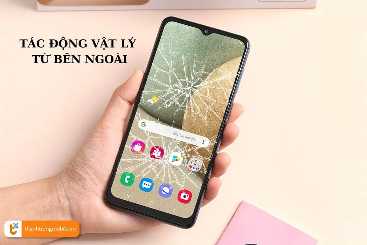 nguyen nhan khien man hinh samsung a12 bi vo