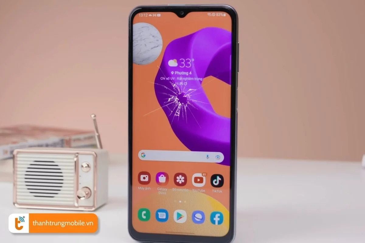 nguyen nhan khien man hinh samsung m23 bi hong