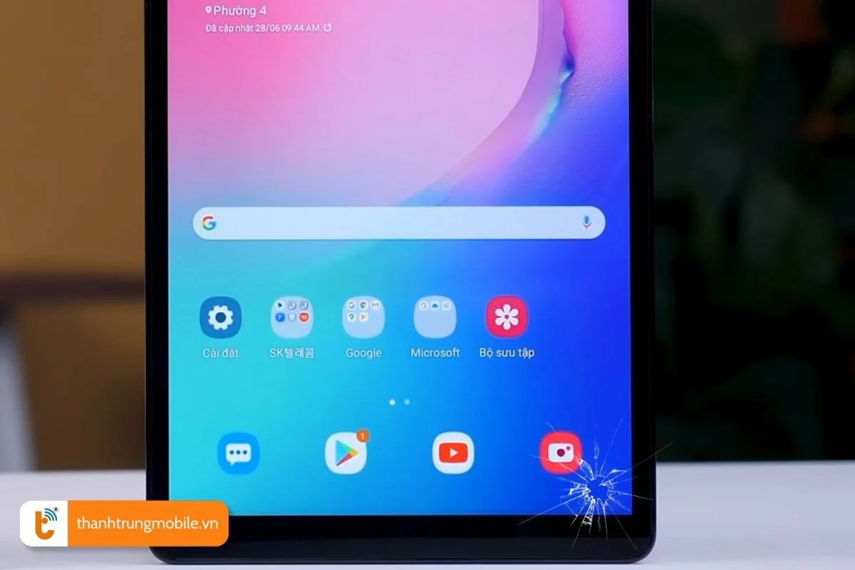 nguyen nhan khien mat kinh samsung tab a 10 1 hong