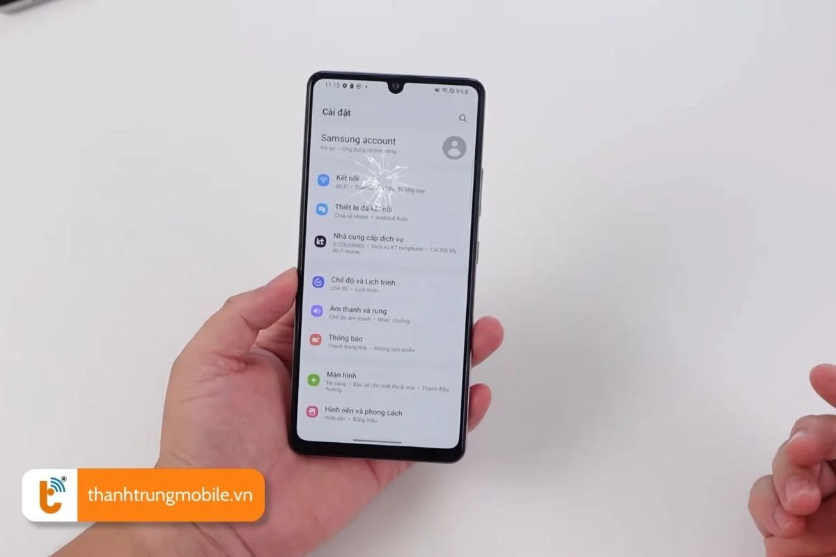 nguyen nhan man hinh samsung galaxy a42 bi hong