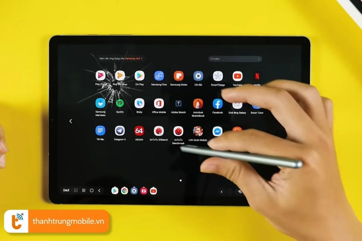 nguyen nhan man hinh samsung tab s6 bi hong