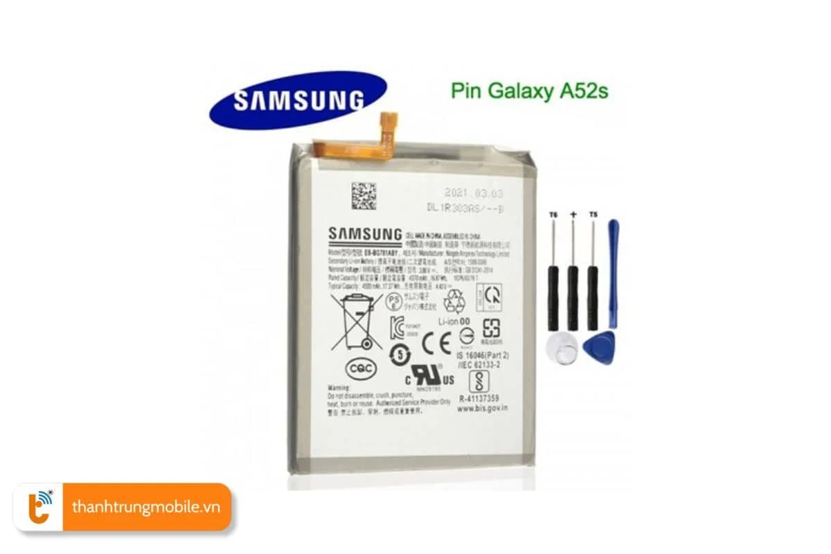 pin chinh hang samsung a52s