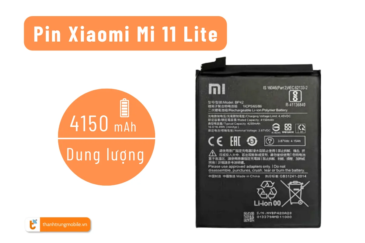pin xiaomi 11 lite 5g ne