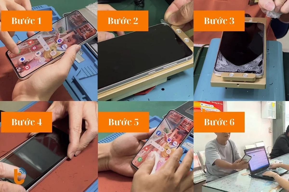 quy trinh ep kinh samsung galaxy s21 fe chuyen nghiep