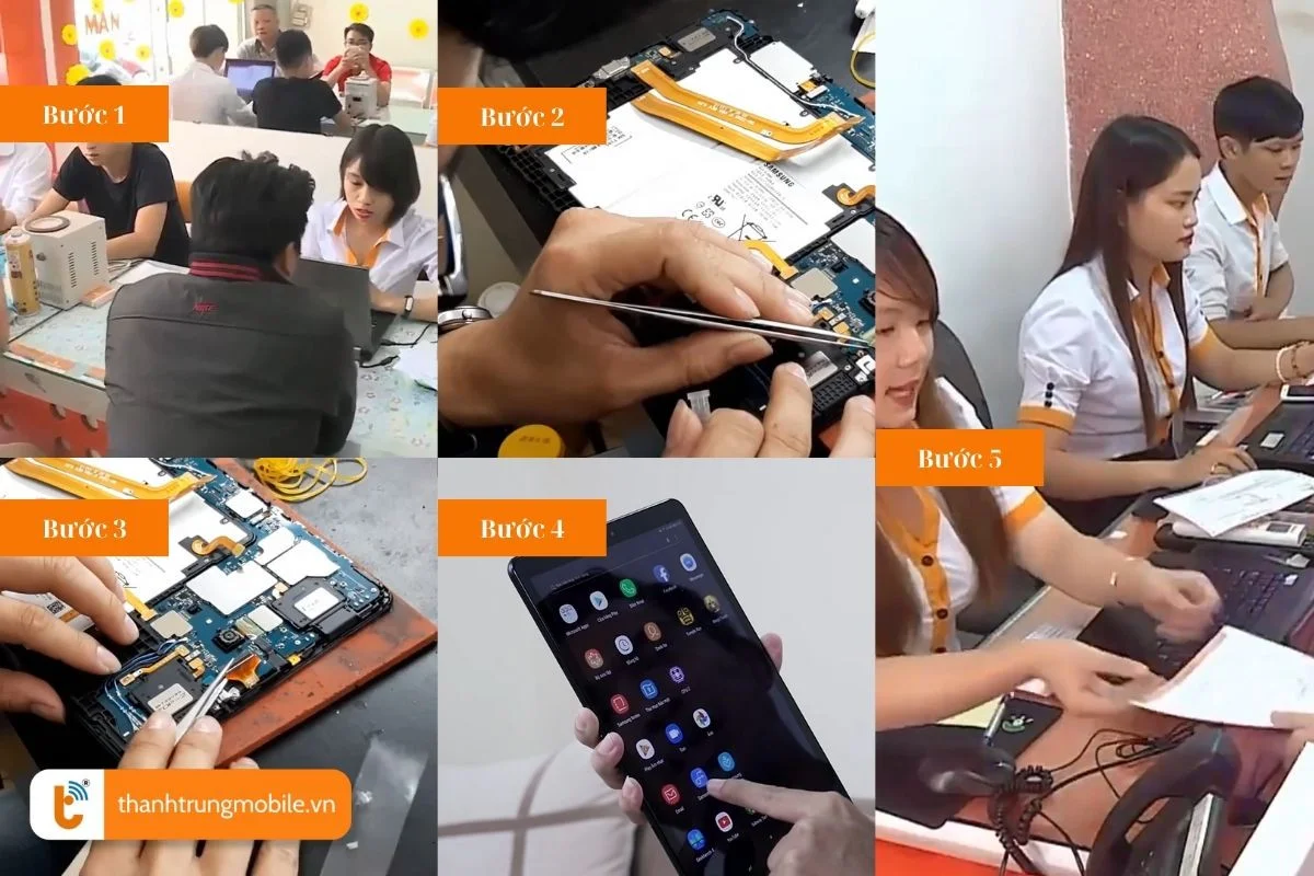 quy trinh thay duoi sac samsung galaxy tab a 10 5 chuyen nghiep