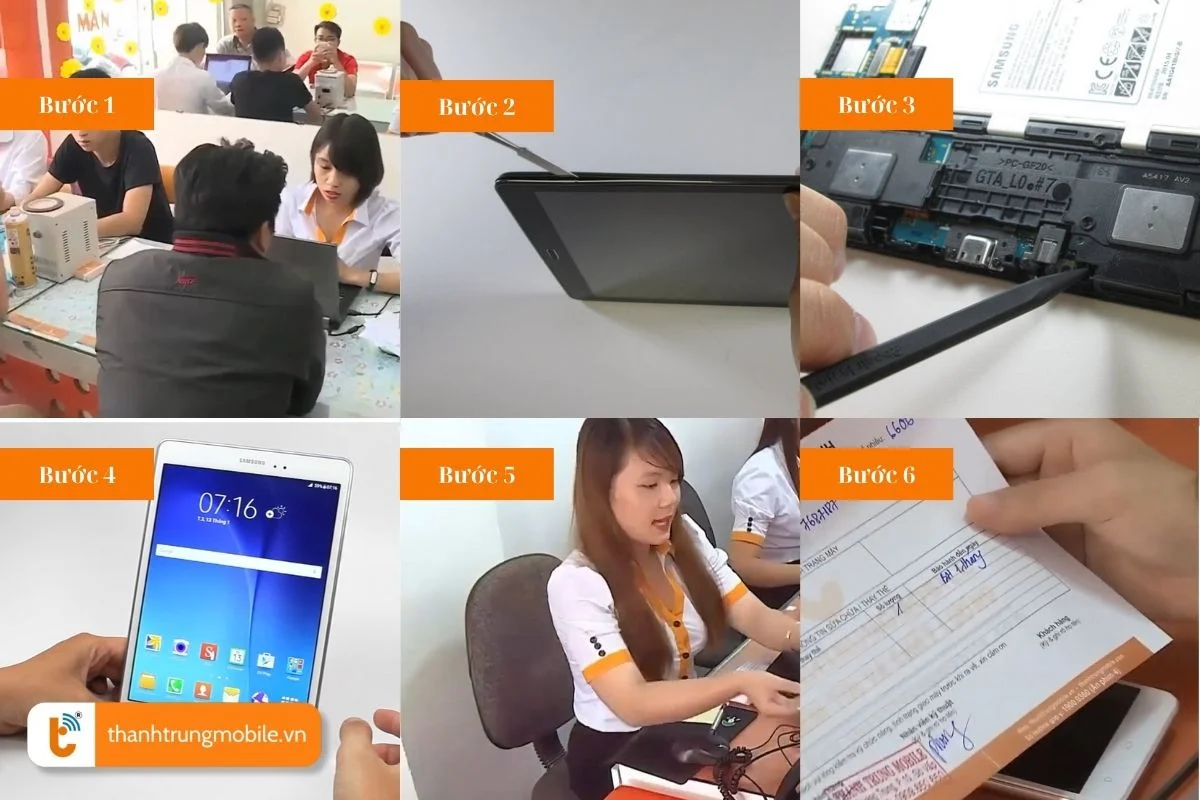 quy trinh thay duoi sac samsung galaxy tab a 9 7