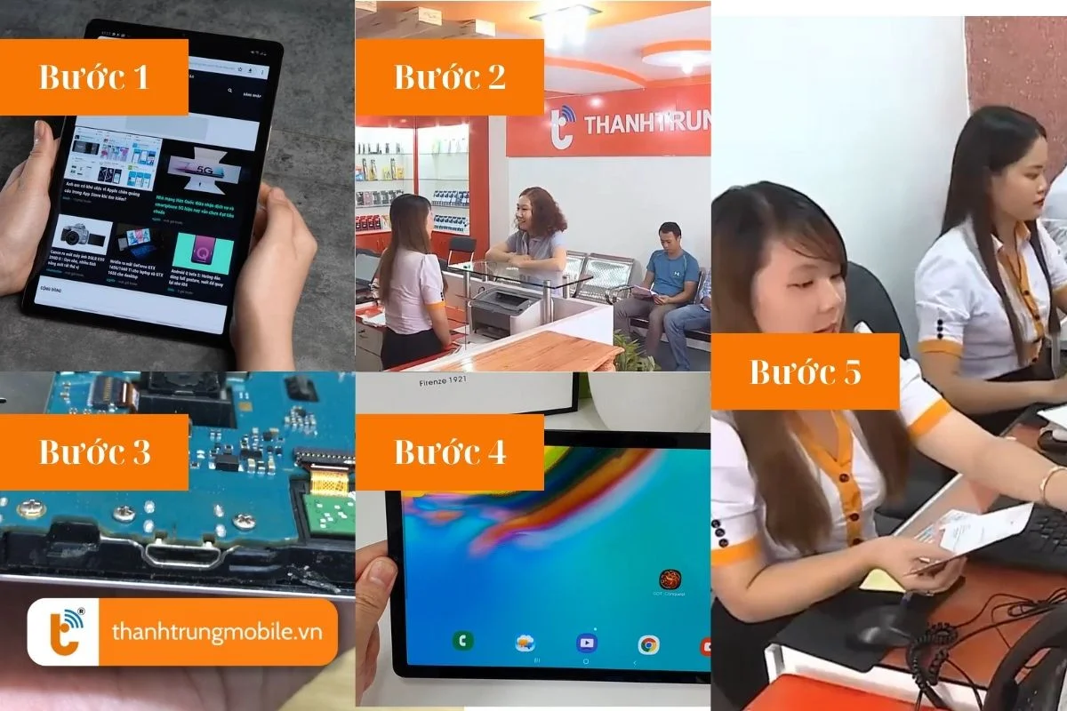 quy trinh thay duoi sac samsung tab s5e nhanh chong