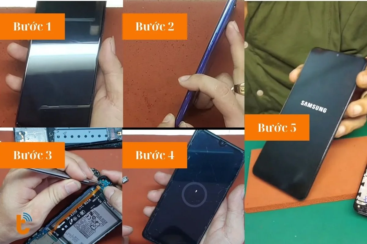 quy trinh thay jack sac dien thoai samsung a31 chuyen nghiep