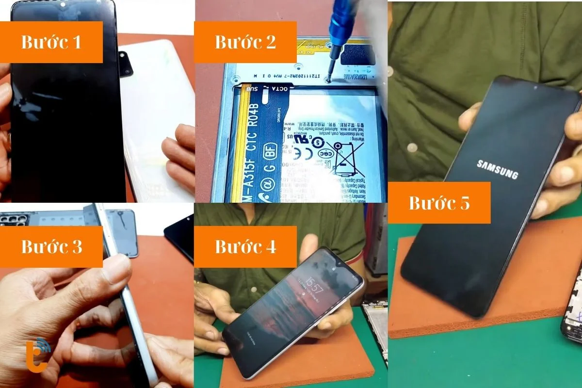 Quy trình sửa chữa màn hình Samsung A31 chuyên nghiệp