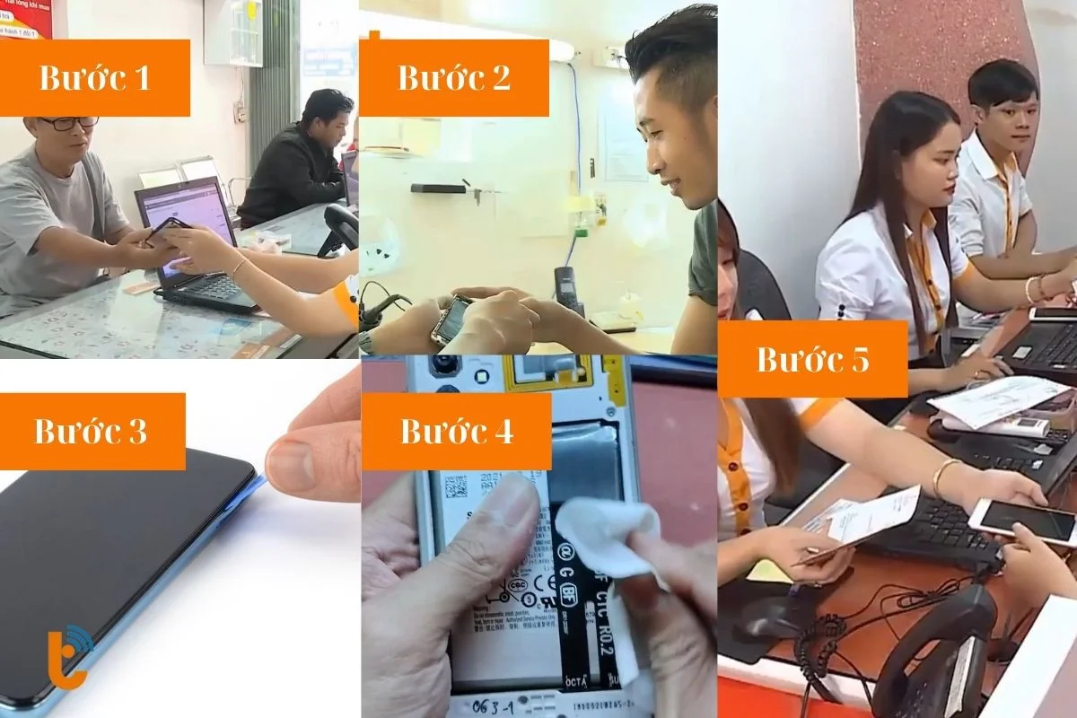 quy trinh thay man hinh samsung galaxy a32 chuyen nghiep