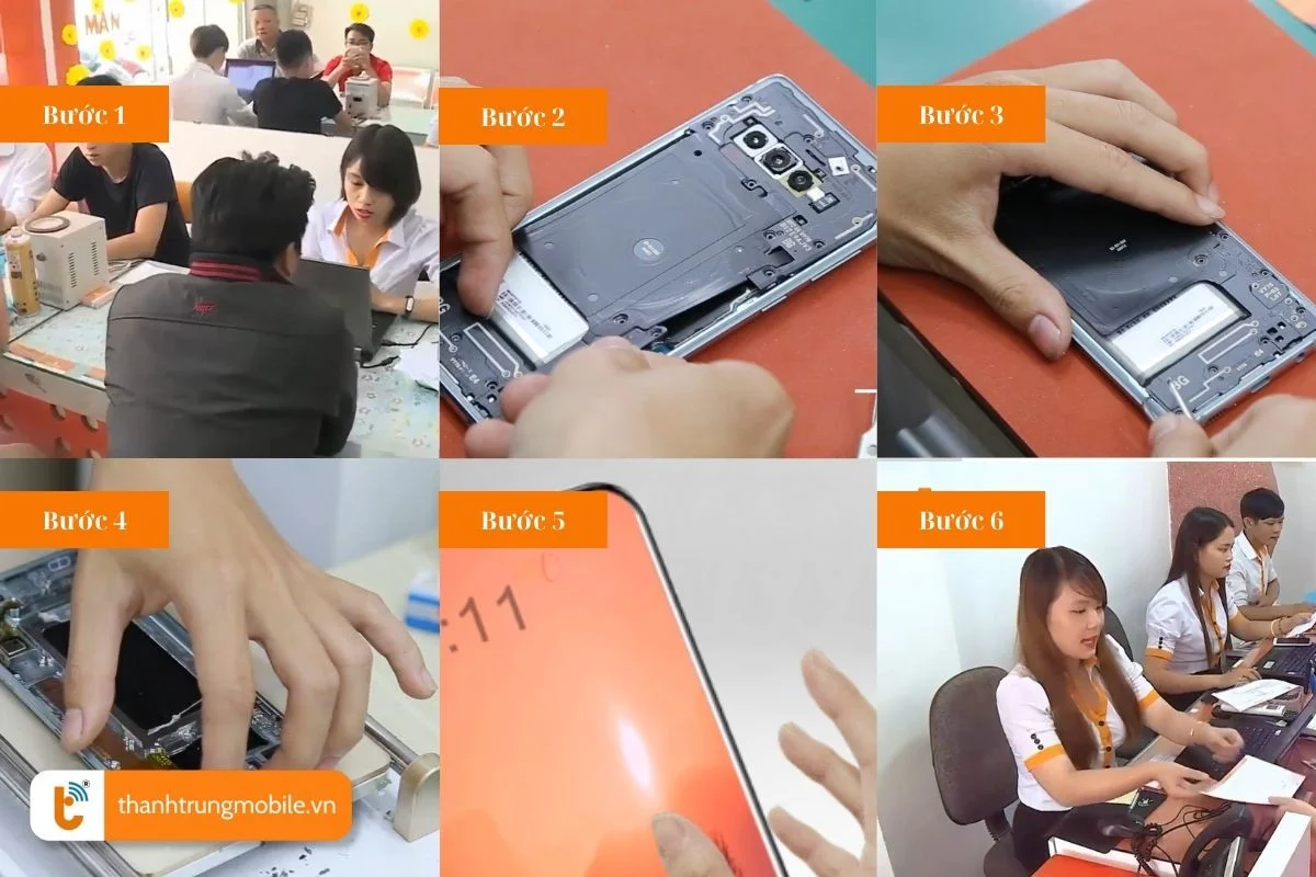 quy trinh thay man hinh samsung galaxy c10 c10 plus