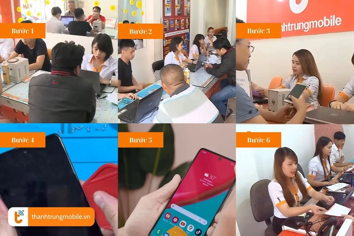 quy trinh thay man hinh samsung galaxy m53 chuyen nghiep