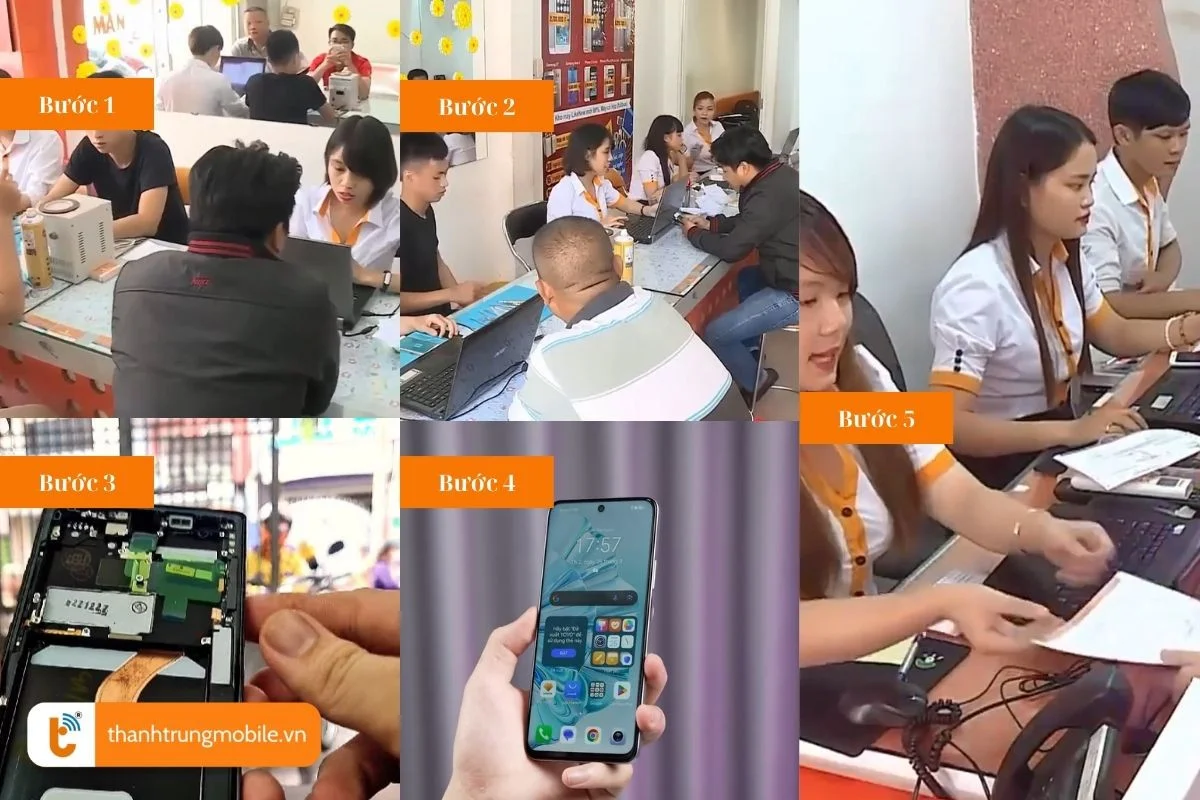 quy trinh thay man hinh samsung s22 ultra chuyen nghiep