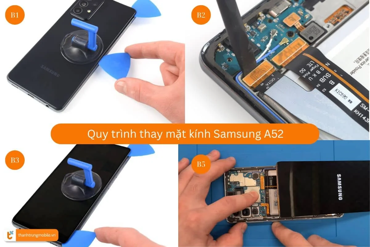 quy trinh thay mat kinh samsung a52 tai thanh trung mobile