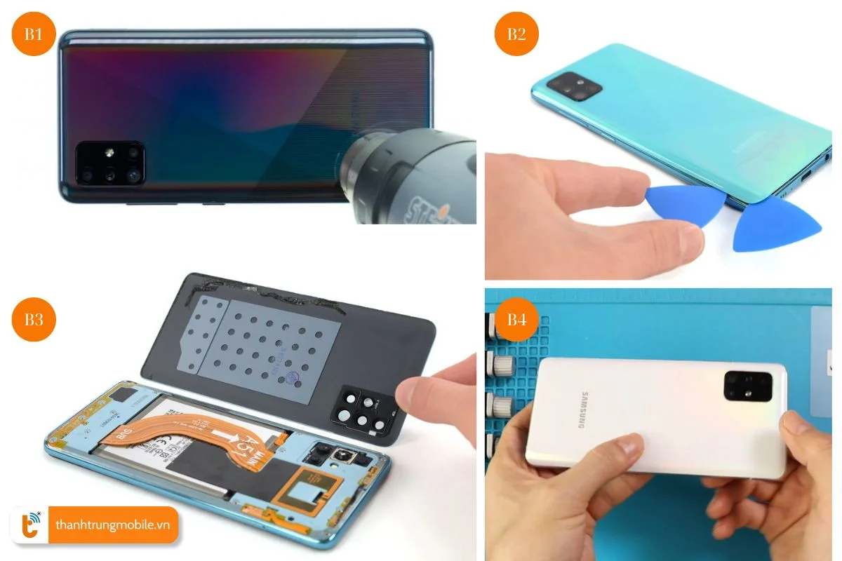 quy trinh thay nap lung samsung a53