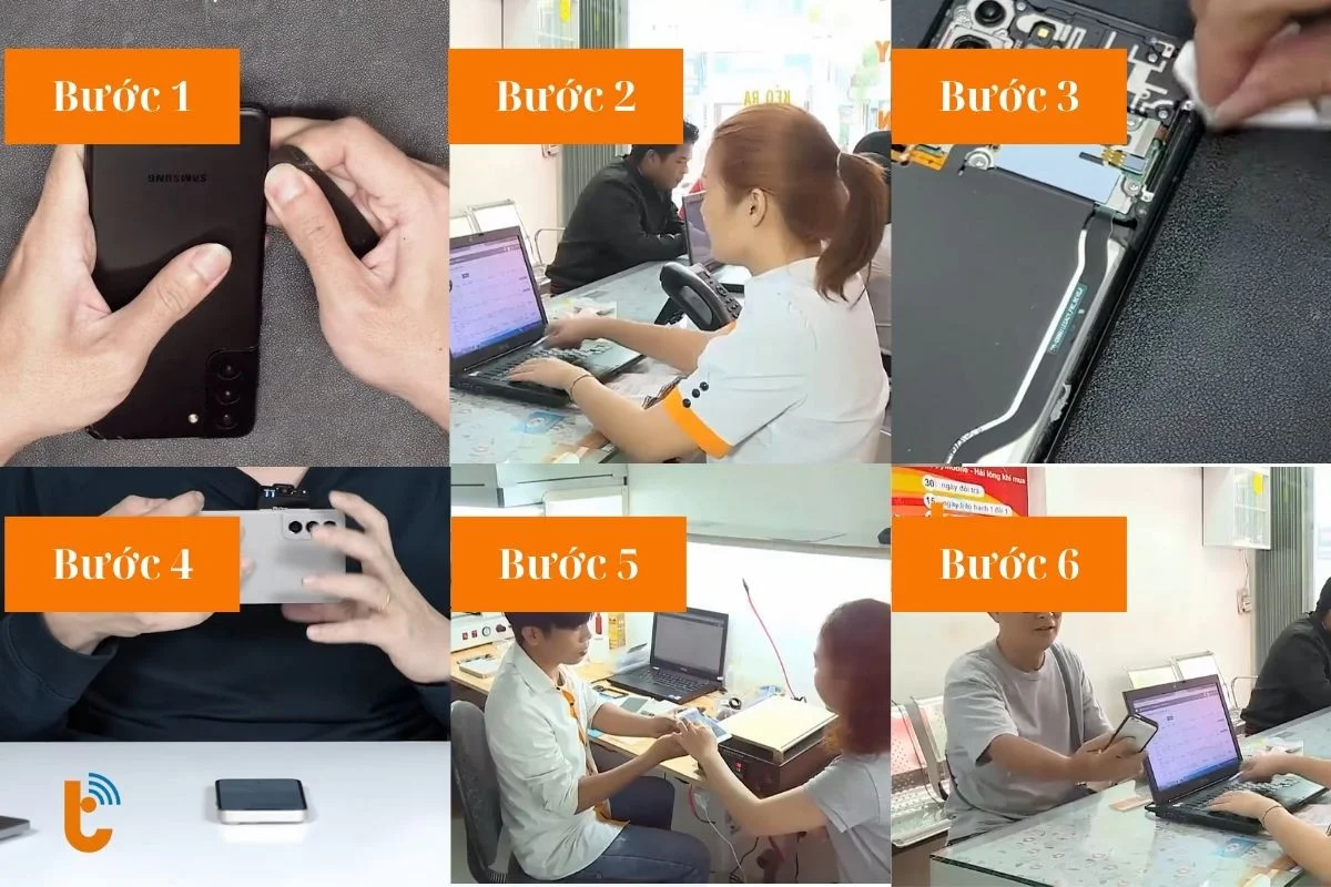 quy trinh thay nap lung samsung s21 fe tai thanh trung mobile