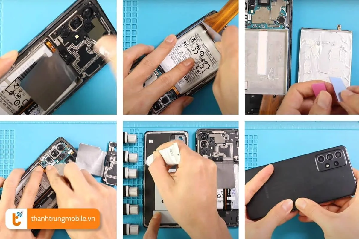 quy trình thay pin samsung galaxy a52s