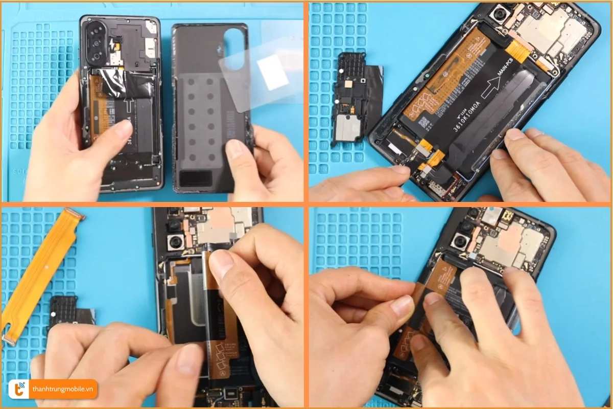 Quy trình thay pin Xiaomi Redmi K40 Gaming - Thành Trung Mobile