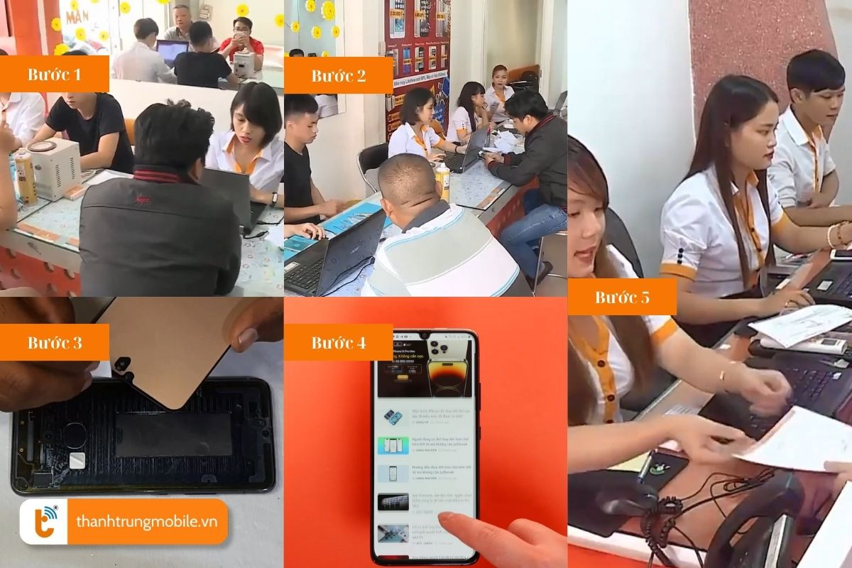 quy trinh thay the man hinh samsung a90 chuyen nghiep