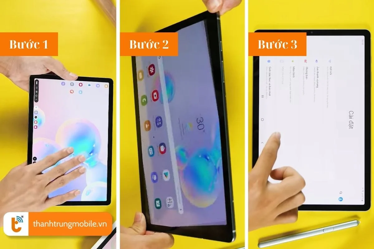 quy trinh thay the mat kinh samsung galaxy tab s6 nhanh chong
