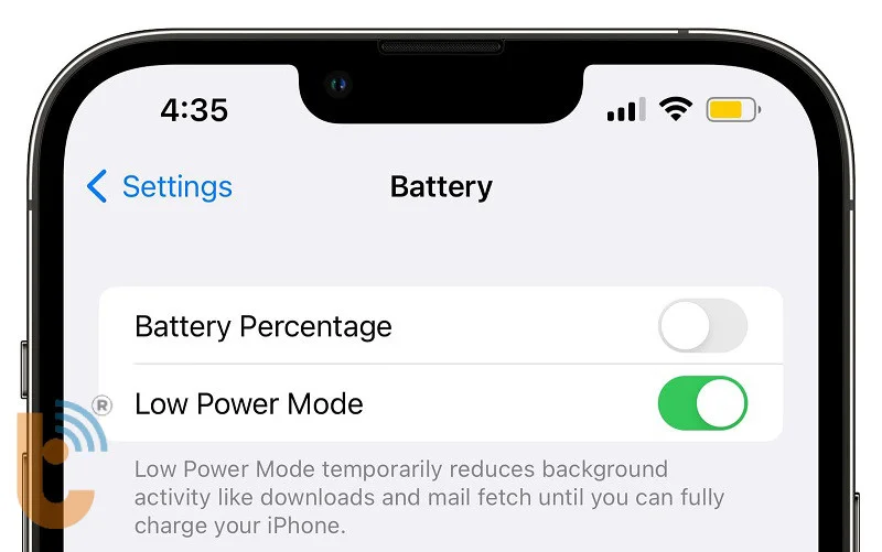 Sử dụng chế độ nguồn điện thấp