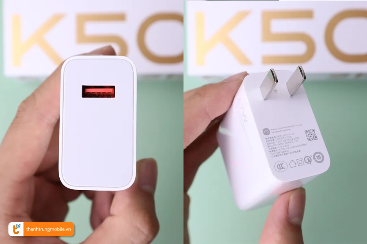 Sử dụng cáp sạc Redmi K50 chính hãng là một cách bảo vệ điện thoại