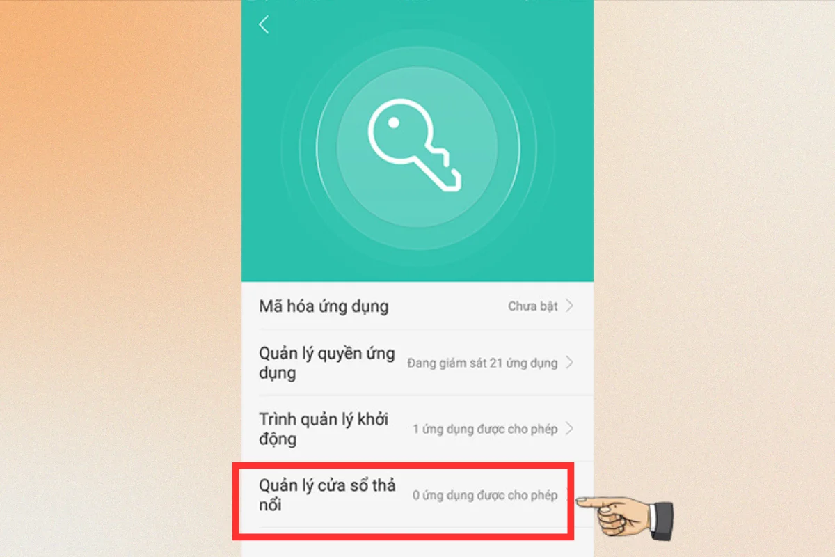 Tắt lớp phủ màn hình