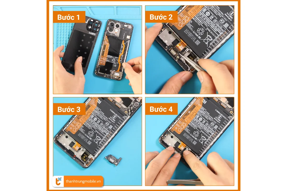 thay chân sạc xiaomi mi 11 lite giá rẻ